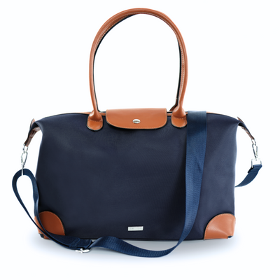 Nylonowa Torba damska shopper Solier FB48 Lestia granatowa