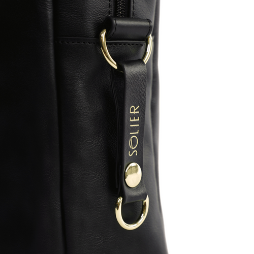 Genuine leather women's laptop bag Marina black