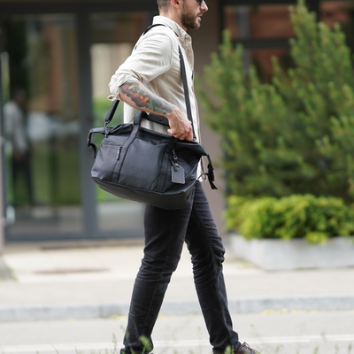 Weekendowa torba podróżna Solier S40 ALVEN Black