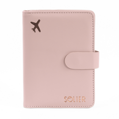 Organizer podróżny na dokumenty etui na paszport portfel Solier SW40 PINK