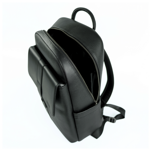 Skórzany elegancki plecak na laptopa 13" FV04 Rimelle czarny