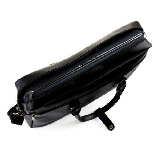 Genuine leather women's laptop bag Marina black