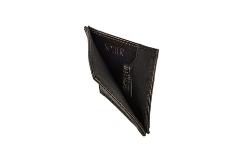 Slim leather men's wallet card holder SOLIER SA13