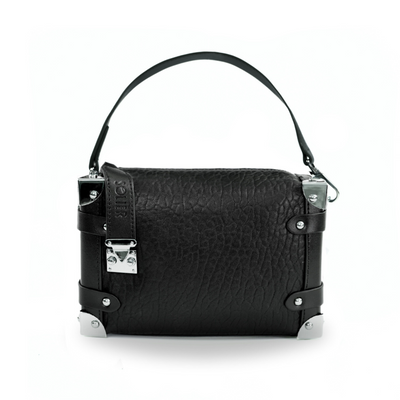 Torba weekendowa podróżna skórzana Solier SL39 Astrin czarna 