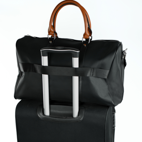 Duża torba podróżna weekendowa z nylonu Solier FB49 Barrley czarna