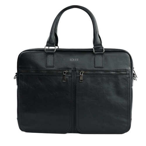 Skórzana męska torba na ramię, laptopa Solier SL01 DUNDEE
