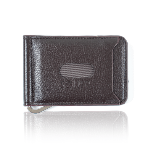 Portfel męski z zapinaną kieszonką SW37 BROWN