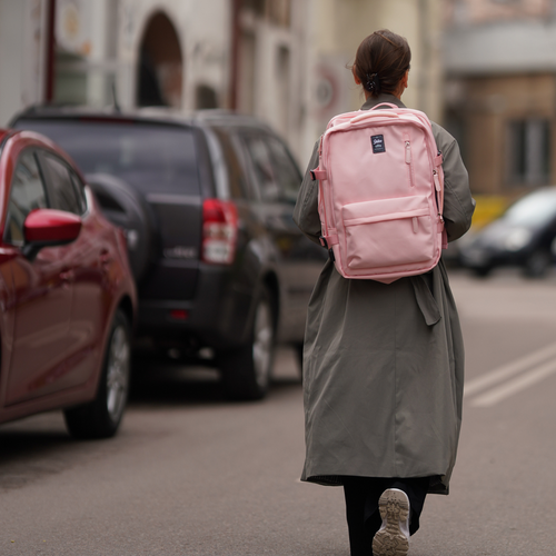 Plecak podróżny do samolotu Ryanair Wizzair lekki FV06 Noa różowy
