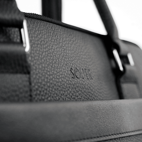 Skórzana torba męska na laptopa 15" i dokumenty Solier SL43 Volden czarna