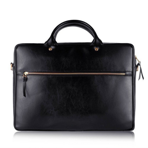 Leather woman's laptop bag FL15 Positano black