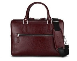 Laptop bag Solier SL23 brown-maroon