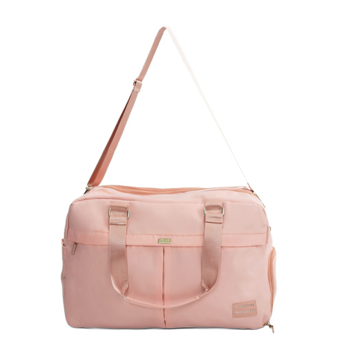 Materiałowa torba podróżna Solier SM04 VEA Jasny róż