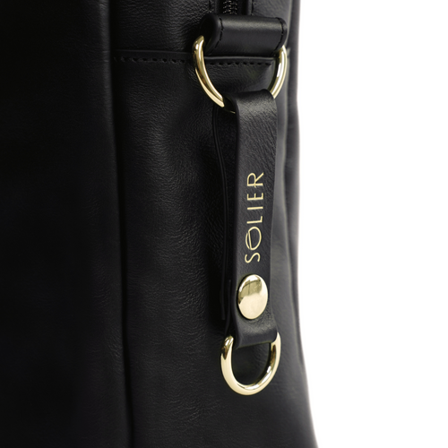 Genuine leather women's laptop bag Marina black
