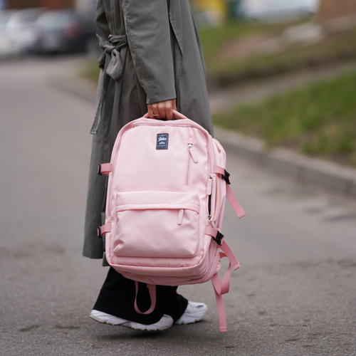 Plecak podróżny do samolotu Ryanair Wizzair lekki FV06 Noa różowy