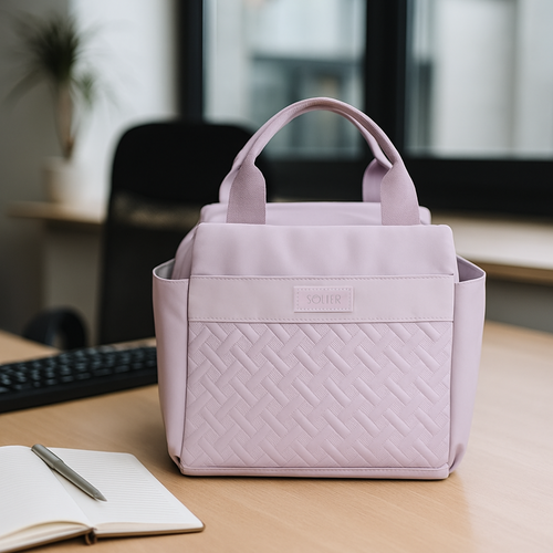 Torba termiczna lunch box damska Solier LBS02 Wrzosowa