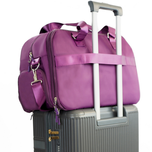 Materiałowa torba podróżna Solier SM04 VEA Fioletowy