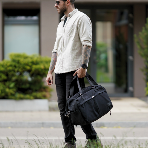 Materiałowa torba podróżna Solier SM04 VEA Black