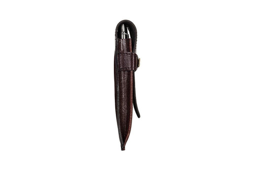 Leather men's pen case SA12 DEEP RED