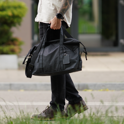 Weekendowa torba podróżna Solier S40 ALVEN Black