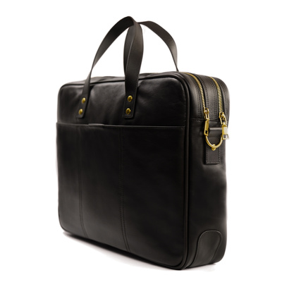 SKÓRZANA TORBA NA LAPTOPA SOLIER SL05 NEWBRIDGE CIEMNY BRĄZOWY