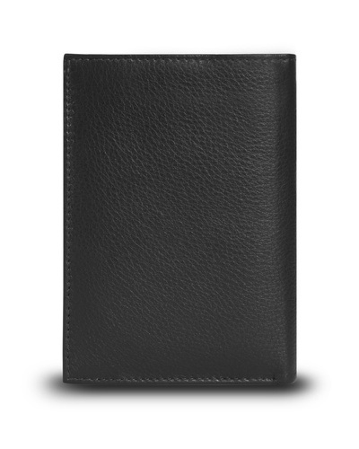 Elegant black leather wallet RFID SOLIER SW34