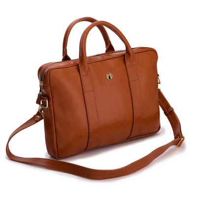 Elegant shoulder laptop bag Felice Gold Dulce