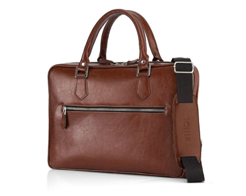 Laptop bag Solier SL23 vintage brown