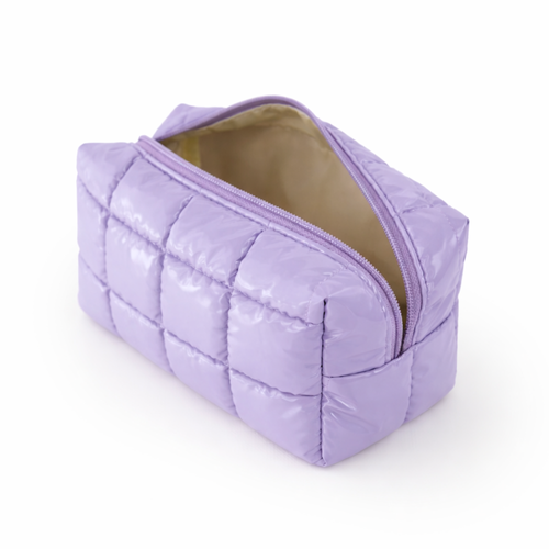 Personalizowana pikowana kosmetyczka - fioletowy