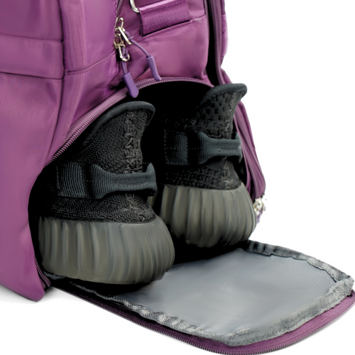 Materiałowa torba podróżna Solier SM04 VEA Fioletowy