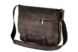 Brown shoulder laptop bag Solier S12