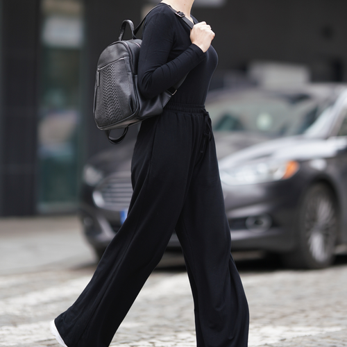 Skórzany plecak damski Solier FV07 Elan czarny