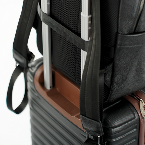 Skórzany elegancki plecak na laptopa 13" Solier FV05 Sanna czarny