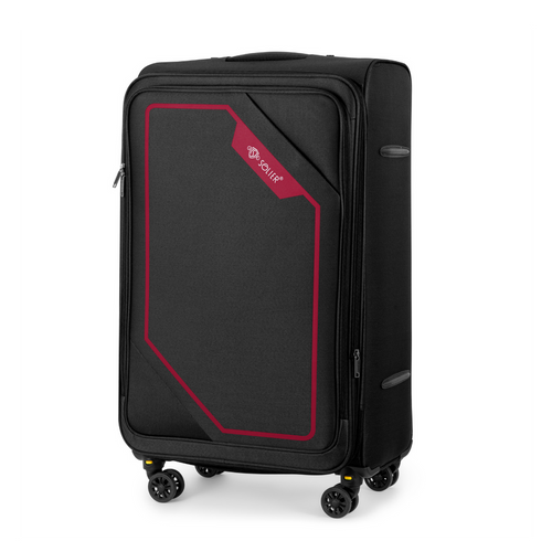 Medium soft luggage M 23'' Solier STL2240 black-red 