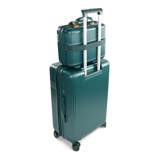 Kuferek podróżny mały ABS Nokiro 14'- butelkowa zieleń