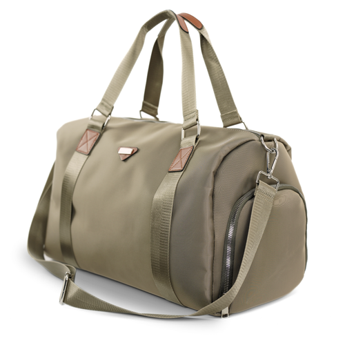 Nylonowa torba podróżna damska weekendowa Solier FB51 Rimma khaki