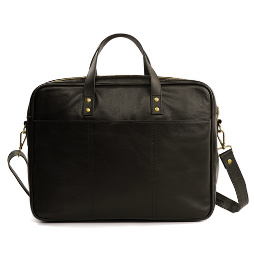 SKÓRZANA TORBA NA LAPTOPA SOLIER SL05 NEWBRIDGE CIEMNY BRĄZOWY