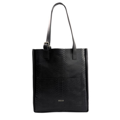 Genuine leather woman's laptop bag FL15 Positano dark grey