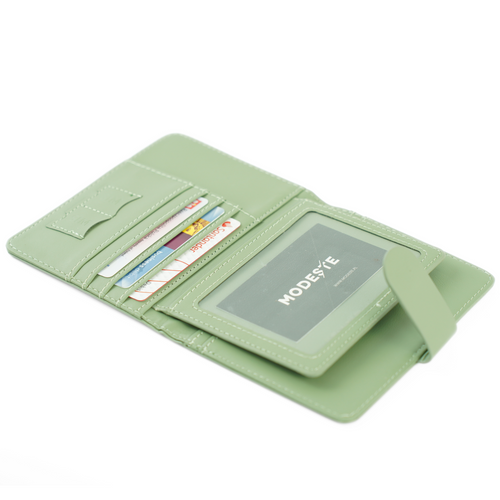 Organizer podróżny na dokumenty etui na paszport portfel Solier SW40 GREEN