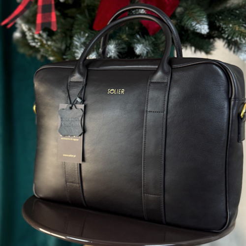 Skórzana męska torba na laptopa Solier SL20 EDYNBURG