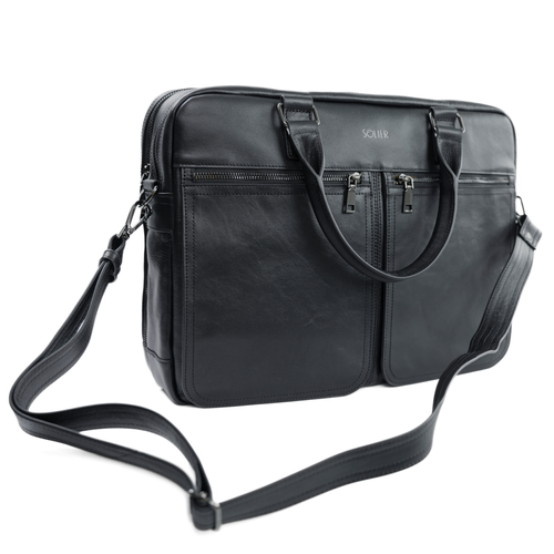 Skórzana męska torba na ramię, laptopa Solier SL01 DUNDEE
