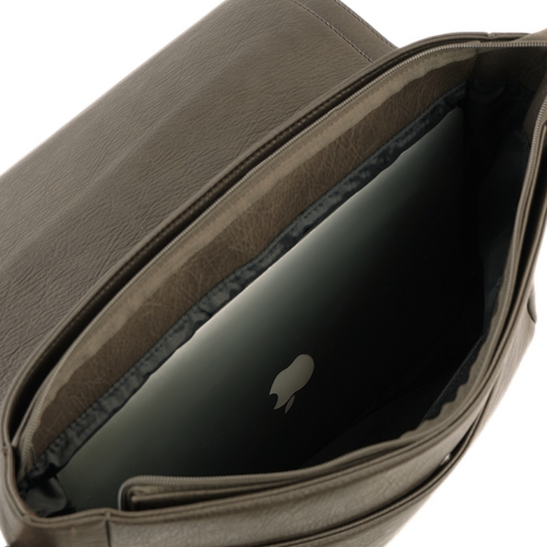 Męska brązowa torba miejska na ramię Solier S11