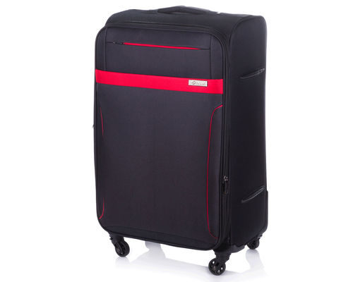 Large soft luggage XL Solier STL1316 black/red