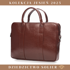 Maroon leather shoulder laptop bag SL20 EDYNBURG