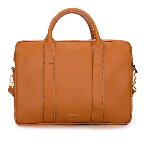 Elegant shoulder laptop bag Felice Gold Dulce