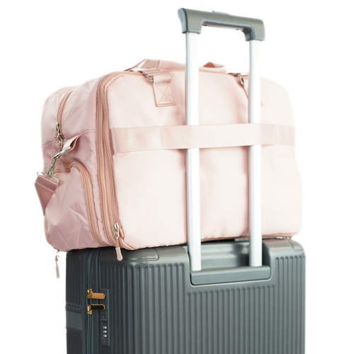 Materiałowa torba podróżna Solier SM04 VEA Jasny róż