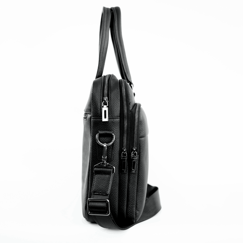 Skórzana torba męska na laptopa 15" i dokumenty Solier SL43 Volden czarna