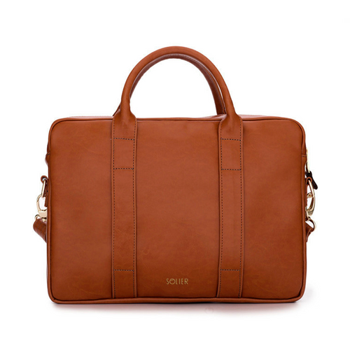 Elegant shoulder laptop bag Felice Gold Dulce