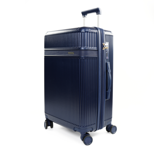 Walizka podróżna średnia twarda Solier Nokiro 24' M - granatowy