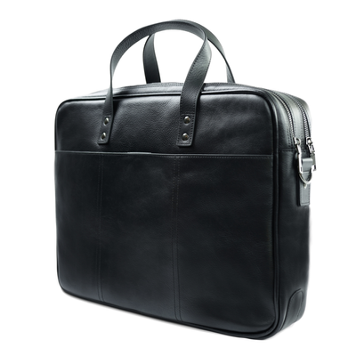 SKÓRZANA TORBA NA LAPTOPA MĘSKA SOLIER SL05 NEWBRIDGE CZARNA
