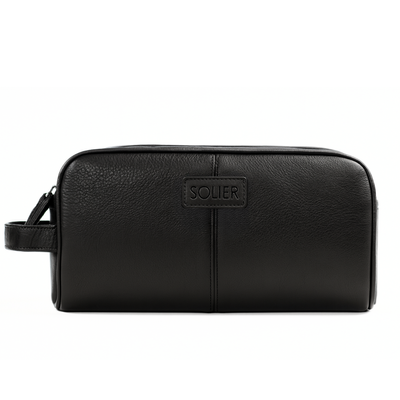 Elegant leather men's beauty bag SOLIER SZETLAND